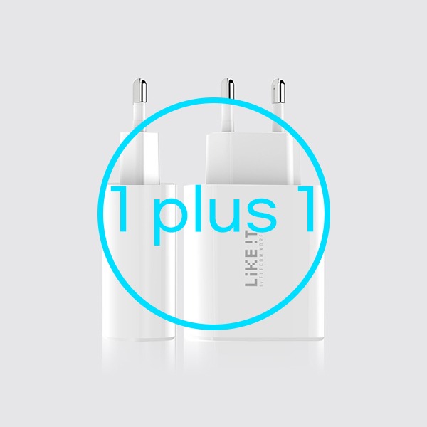 [1+1_무료배송]  엘레컴 퀄컴 퀵차지 USB PD 충전기 EK-PDC01