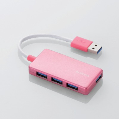 4포트 컴팩트 USB 3.0 허브 레드 U3H-A416BRD
